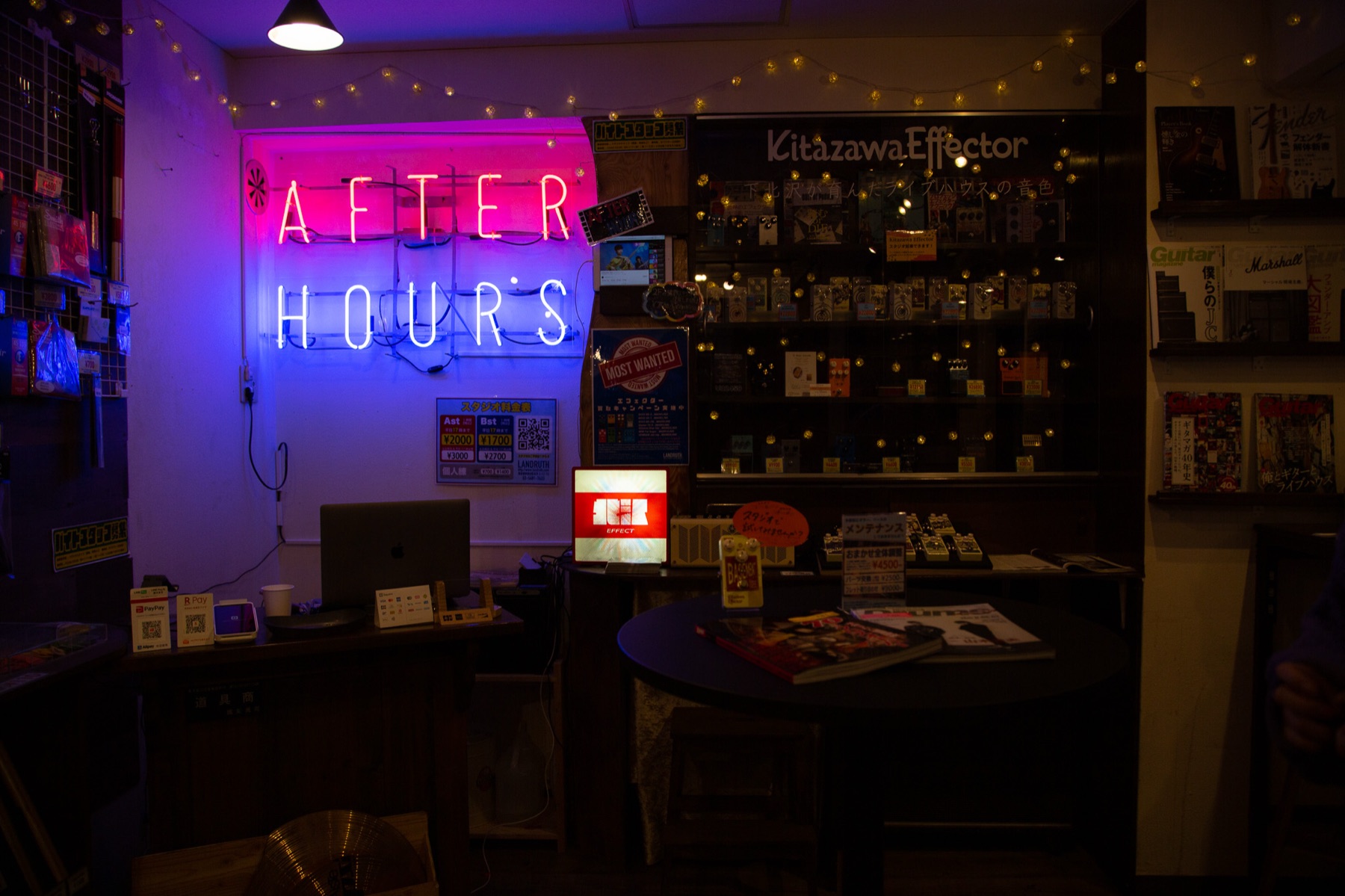 after hours neon, Shimokitazawa